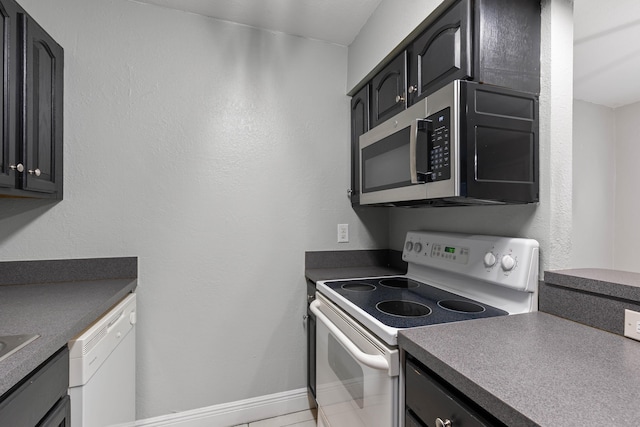 kitchen featuring white appliances