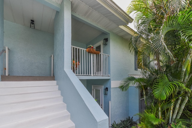 view of stairs