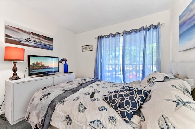 bedroom with carpet floors