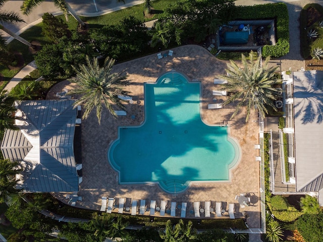 birds eye view of property