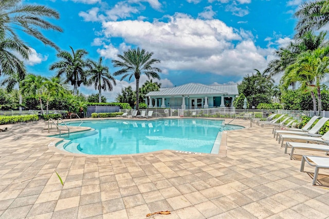 view of pool with a patio