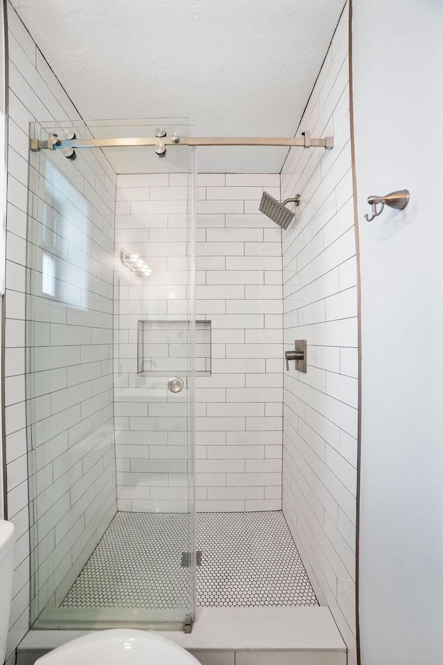 611 Monceaux Rd, West Palm Beach, FL 33405 - bathroom with toilet and a shower stall