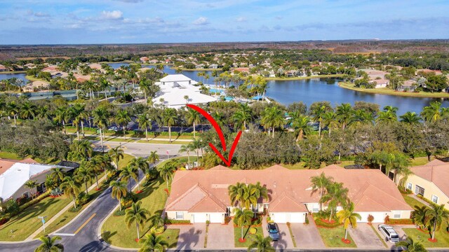 9383 Bridgeport Dr, West Palm Beach, FL 33411 - aerial view of residential area featuring a large body of water
