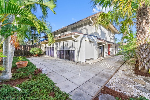 exterior space with a patio