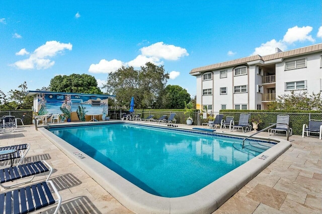 view of pool with a patio area