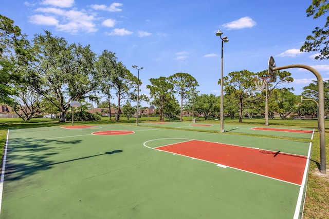 view of basketball court