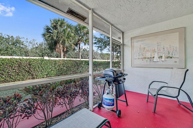 view of sunroom / solarium