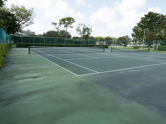 view of sport court