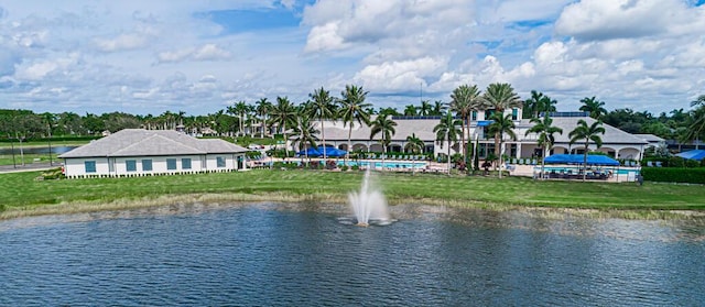 view of water feature