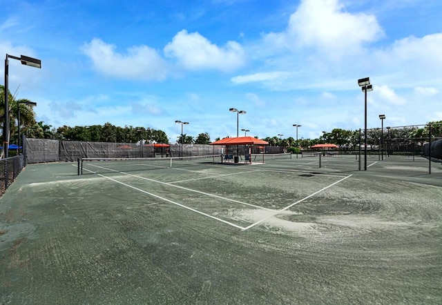 view of tennis court