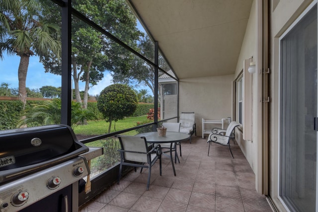 view of sunroom / solarium