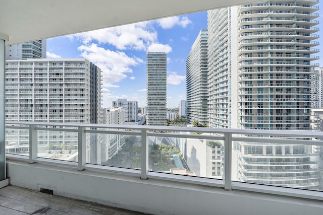 view of balcony