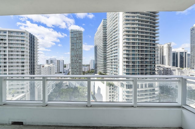 view of balcony