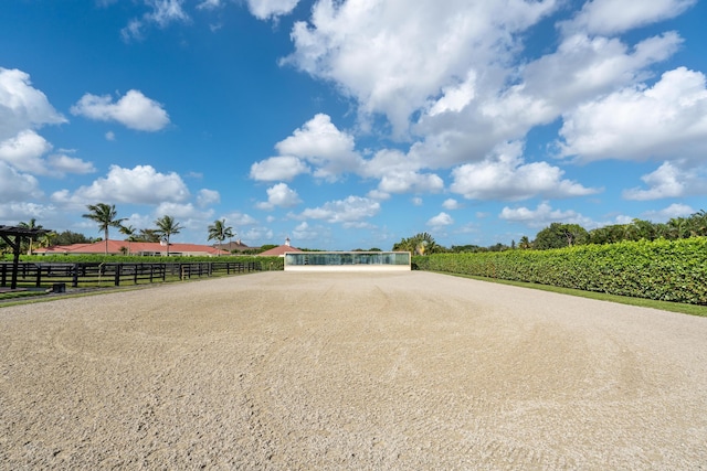 view of property's community with a rural view