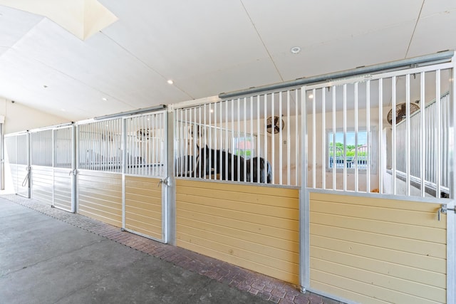 view of horse barn