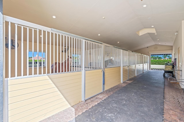 view of horse barn