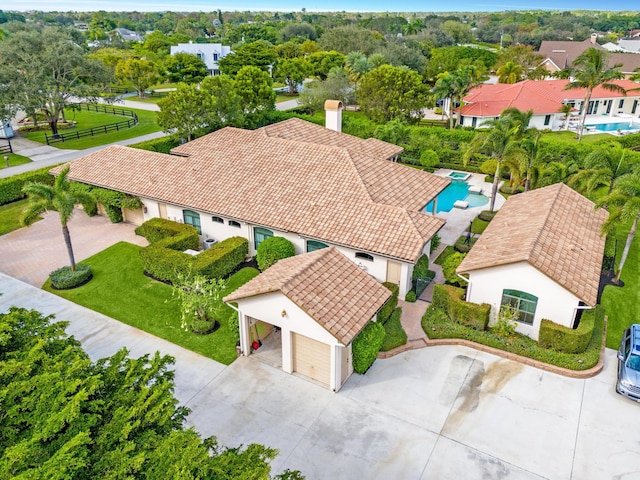 birds eye view of property