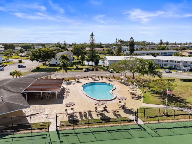 view of pool