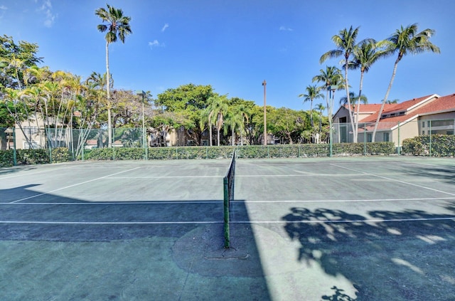 view of tennis court