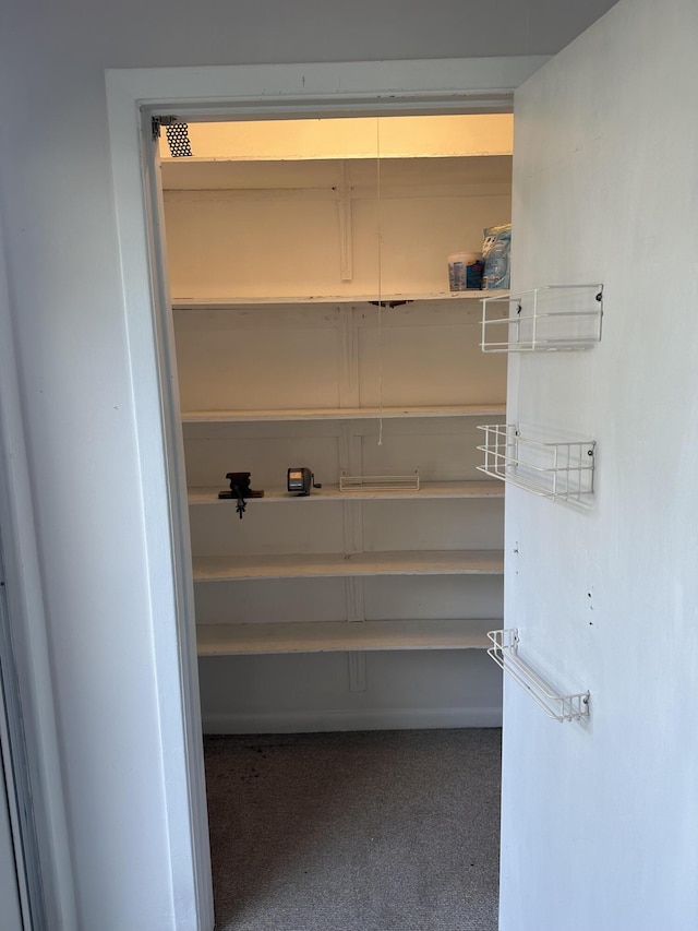 view of pantry