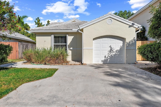 view of front of house featuring a garage