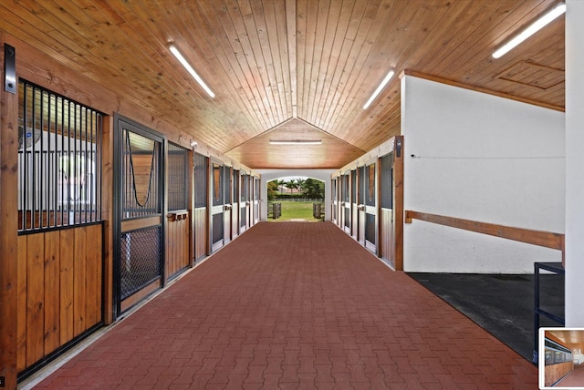 view of horse barn