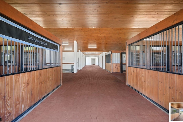 view of stable