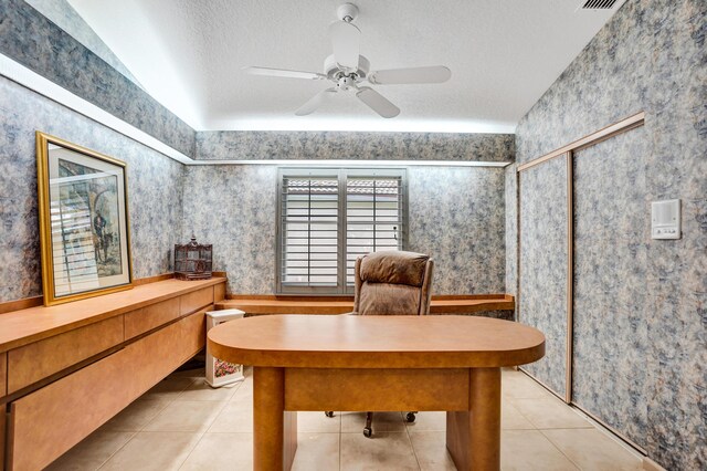 bathroom with toilet, an enclosed shower, tile patterned floors, and vanity