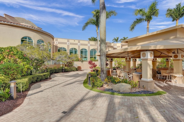 view of property's community featuring a gazebo