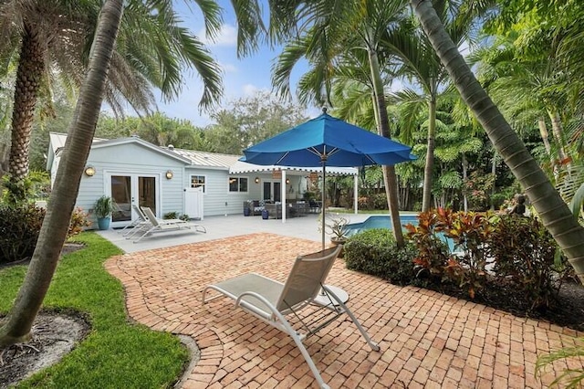 view of patio / terrace with french doors