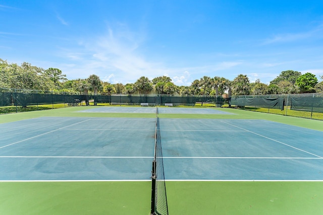 view of tennis court