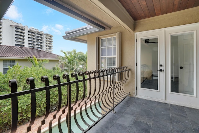 view of balcony