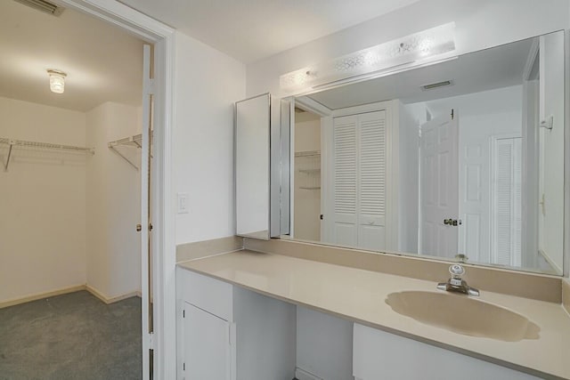 bathroom featuring vanity