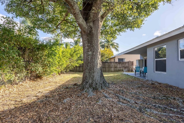 view of yard featuring a patio