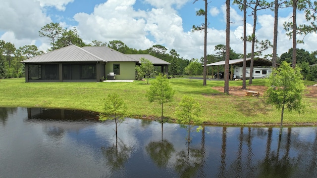 view of water feature