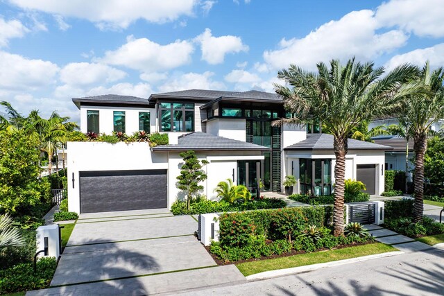 view of front of house featuring a garage