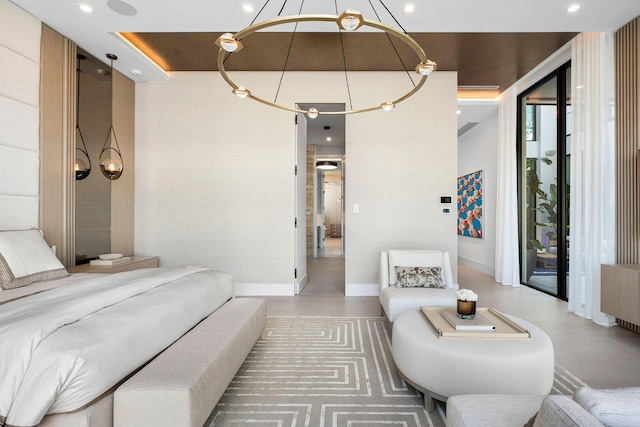 bedroom featuring hardwood / wood-style flooring