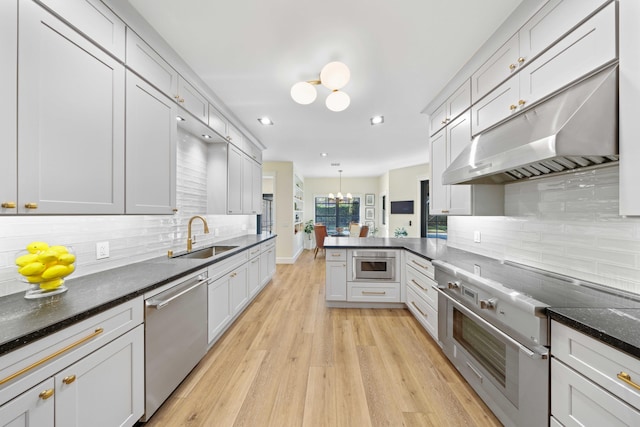 kitchen featuring white cabinetry, sink, and appliances with stainless steel finishes