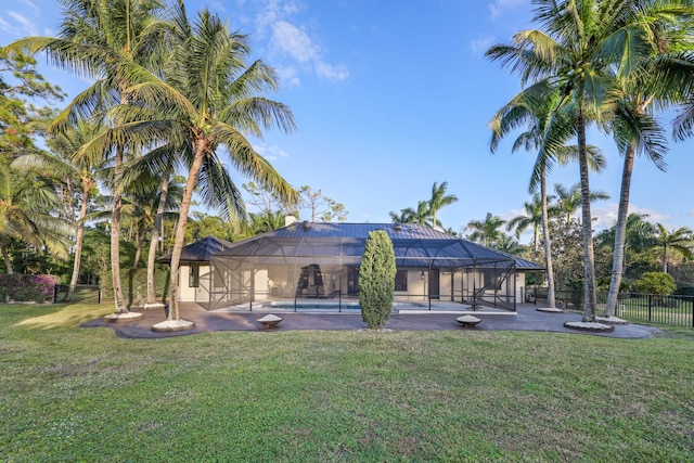 exterior space with a lanai