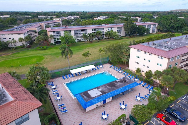 birds eye view of property