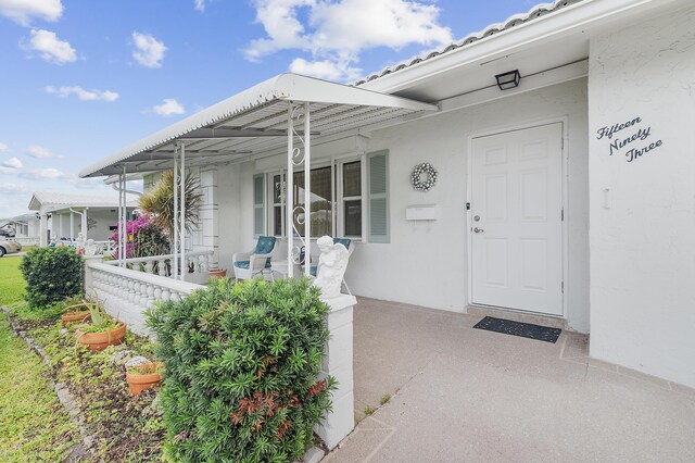 view of patio / terrace featuring a porch