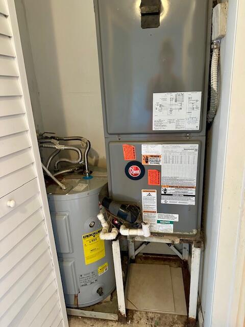 utilities featuring electric water heater