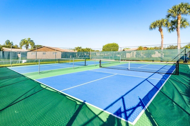 view of sport court