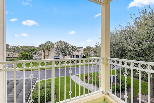 view of balcony