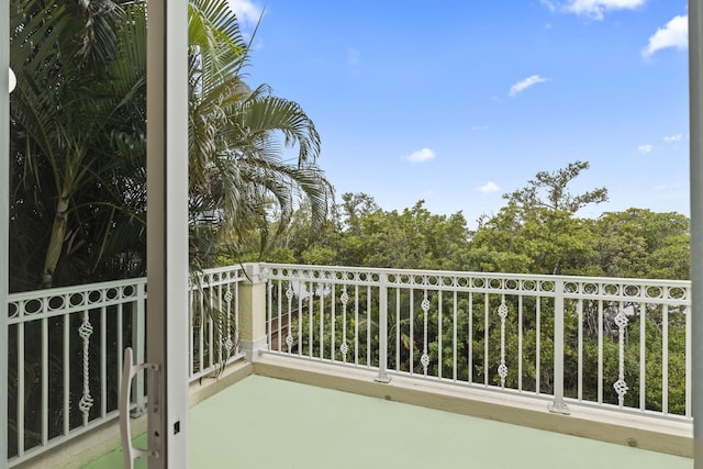 view of balcony