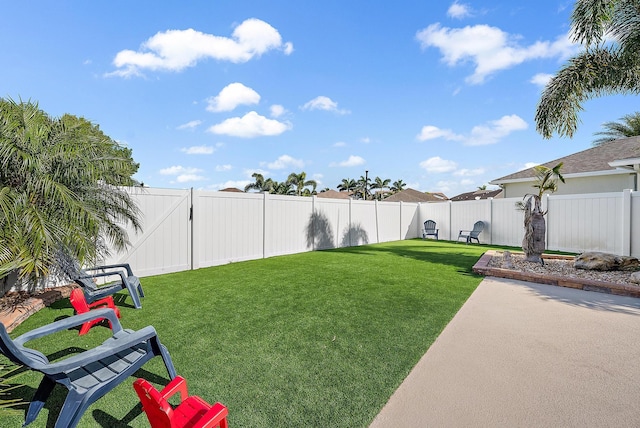 view of pool with ceiling fan and a patio area