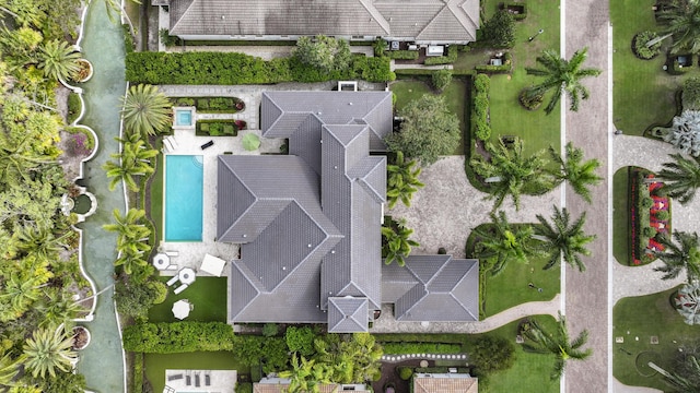 11773 Calleta Ct, Palm Beach Gardens, FL 33418 - view of front of house with a front lawn and stucco siding