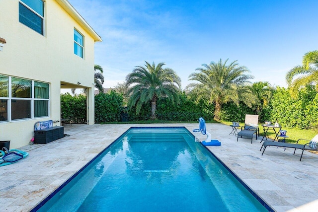 view of pool with a patio