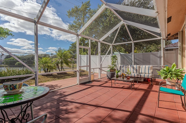 view of sunroom / solarium