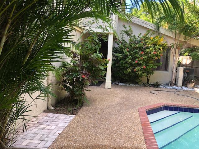 view of patio / terrace with a pool